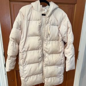 Light pink puffer jacket